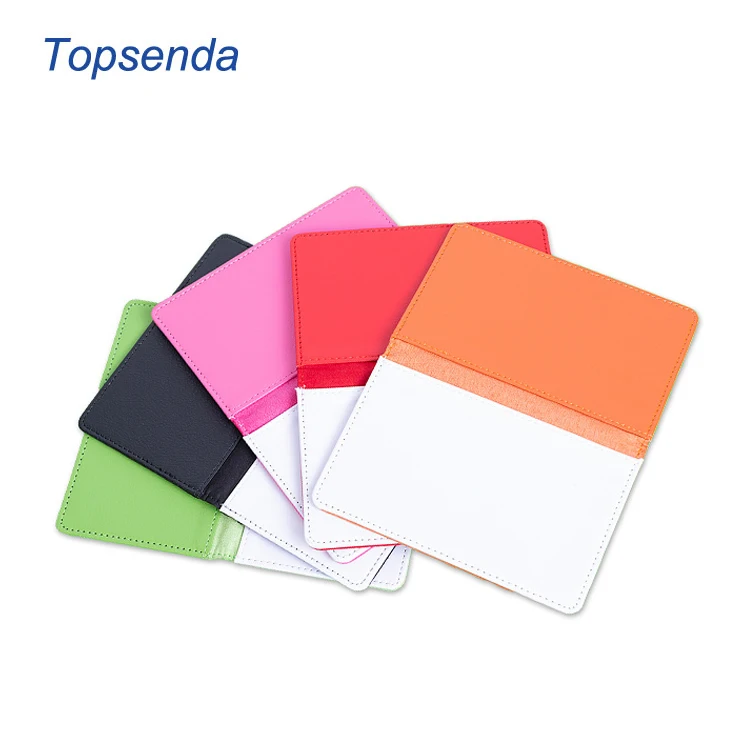 Personalized Photo Design Fashion Color PU Leather Custom Passport Cover Sublimation blank