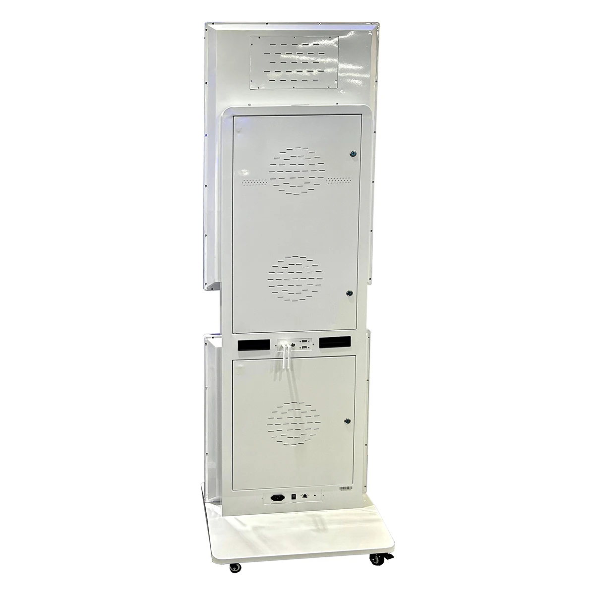 43 inch Rotating floor standing vertical advertising digital signage screen totem standalone lcd display touch screen Window