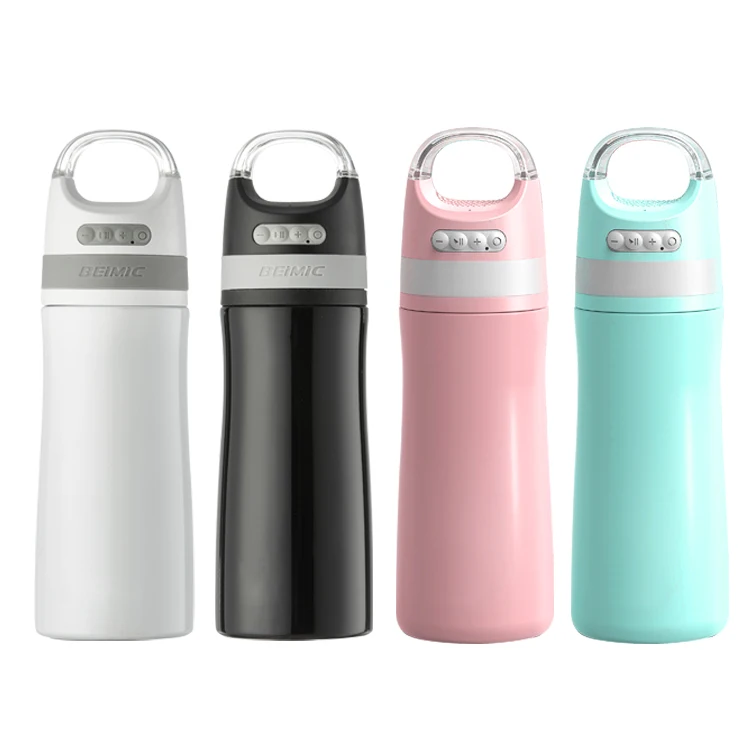 Hot Sales Smart Stainless Steel Vacuum Thermal Insulation Music Water Bottle Wireless Audio Player