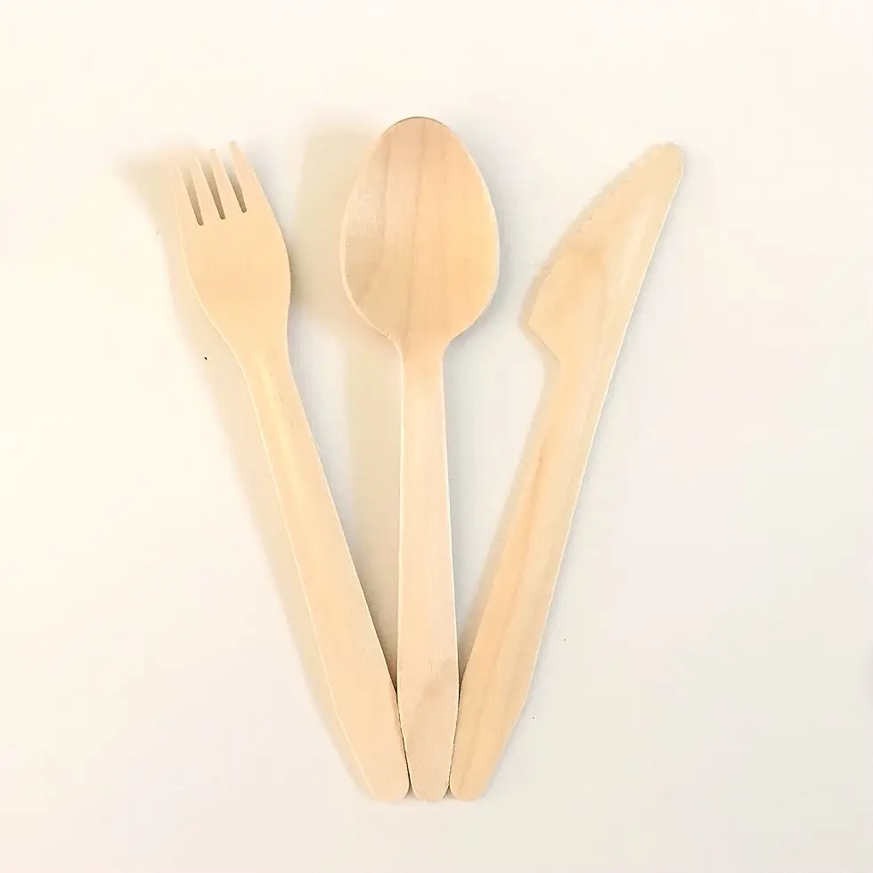 
Good quality disposable tableware biodegradable wooden cutlery wood cutlery eco-friendly 