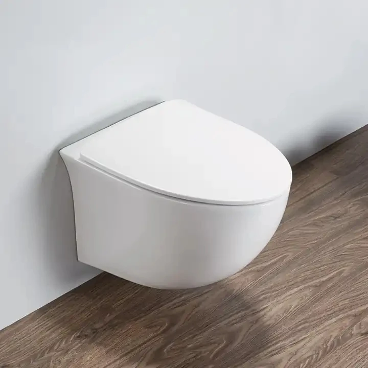 European Sanitaryware Ceramic Standard Wall Hung Toilet Bowl High Quality Wall Hanging Commode Bedroom Wall Mounted Toilet