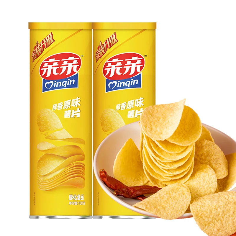 Оригинальные ароматизированные картофельные чипсы QinQin для повседневного