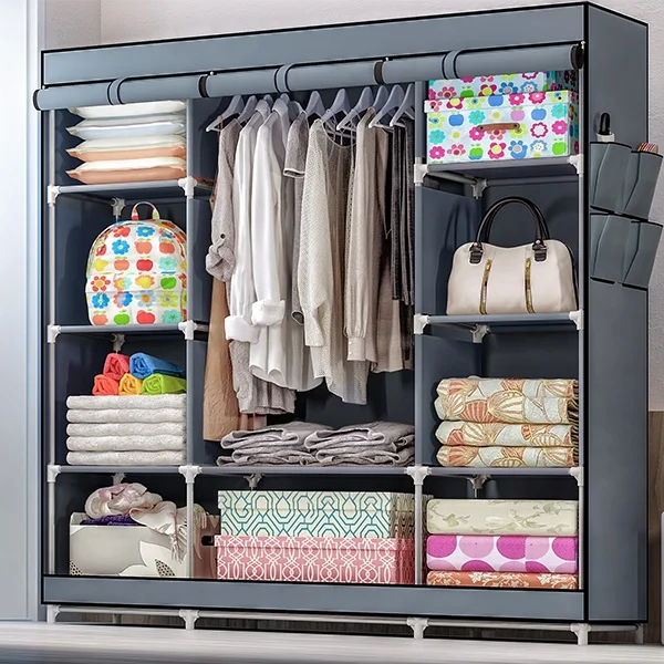 Hospital Assemble Fabric Wardrobe Modern Kids Cabinet Simple Wardrobe Closet Wholesale