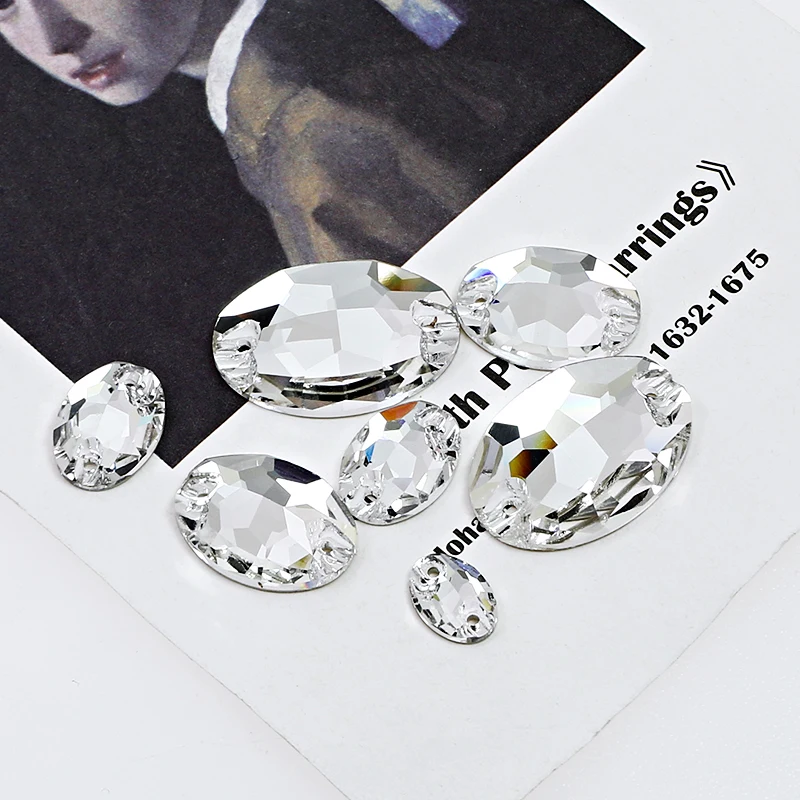 Разноразмерные кристаллы K5, 18*13 мм