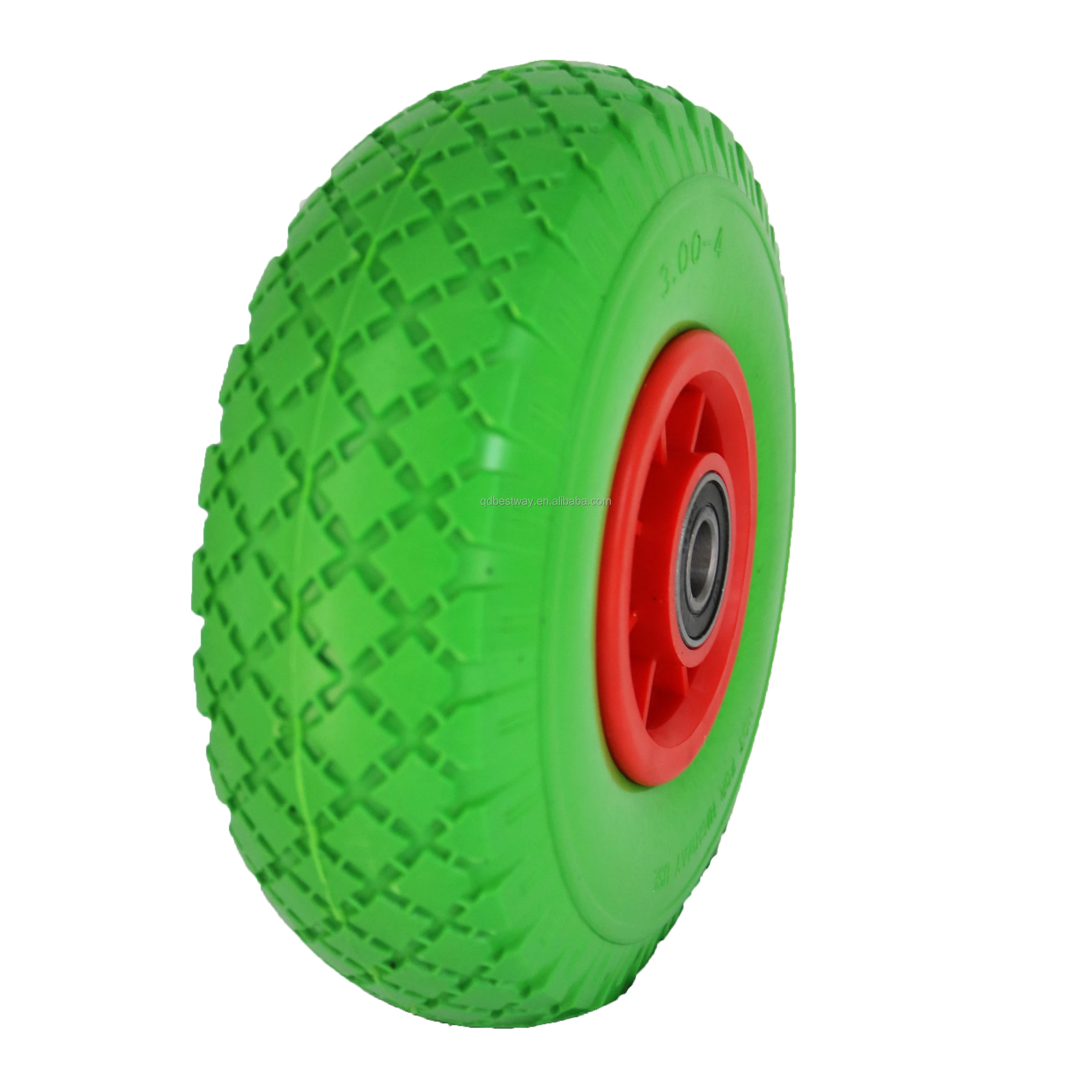 4.00-4 pneumatic wheel, solid pu foam tyre plastic wheel and puncture proof tyre