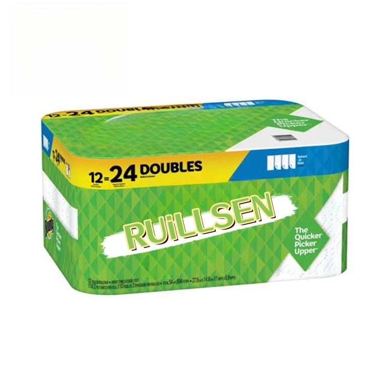 Kitchen Paper Towel  Strong Absorbent Sustainable Reusable Roll Towel Tissue 2 Ply Layer Kitchen Paper