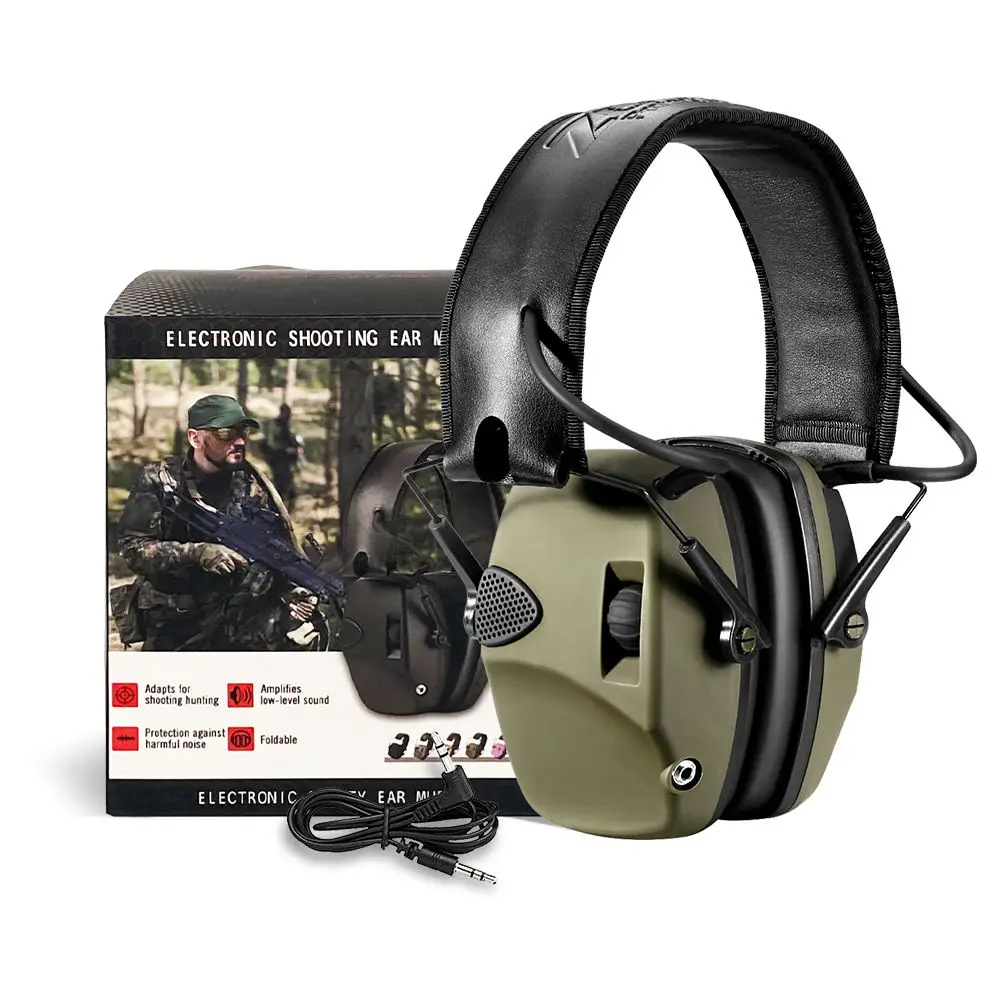 Electronic Earmuff Tactical Ear Protection Tactical Headphone Shooting Earmuff Shooting Hearing Protection
