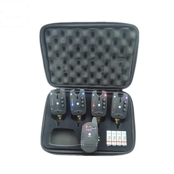 fishing alarm smart suitable for variety of waters JZH-RF 998A 4+1 carp fishing pole bite alarm with CE certificates