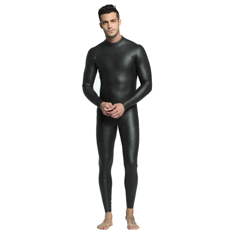 Customized logo 2mm 3mm sports neoprene fabric long sleeve smooth neoprene 5mm suit wetsuit diving suit