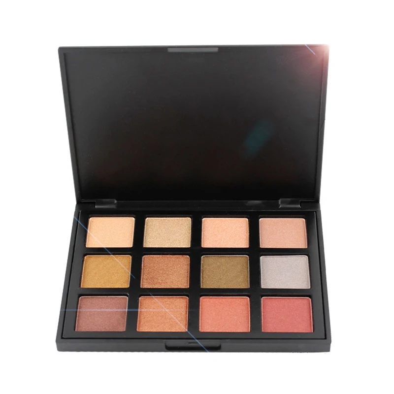 Custom your own makeup eye shadow palette low moq 12 colors matte eyeshadow palette private label