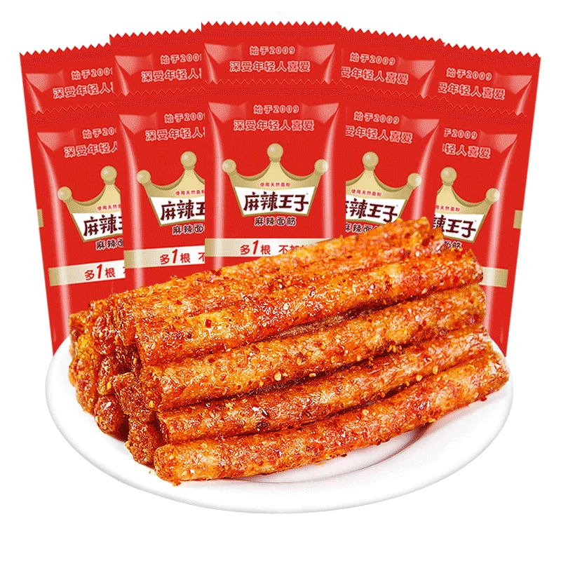 Chinese Food Latiao Snack Hotstrip Hot Spicy Gluten