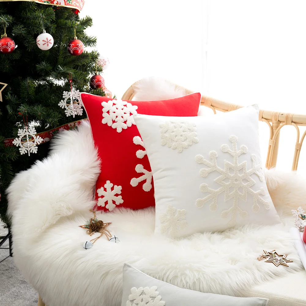 Wholesale Embroidery Throw Pillow Case Home Decoration Supplies Christmas cushion covers