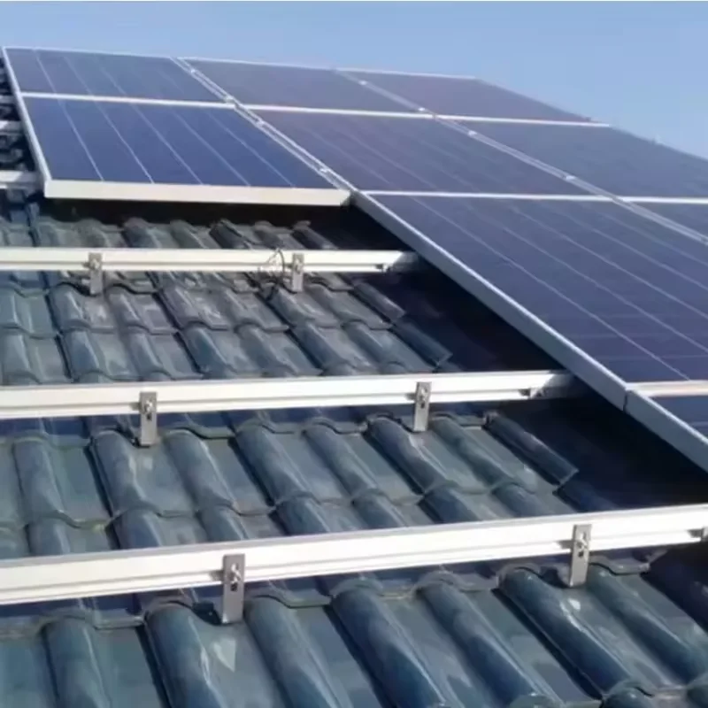 Solar power system solar tile roof mounting solar panel structure mounting photovoltaic roof tiles