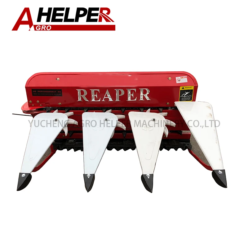 Best Selling Walking Tractor 4 rows Hanging Windrower Gear-driven Corn Harvester