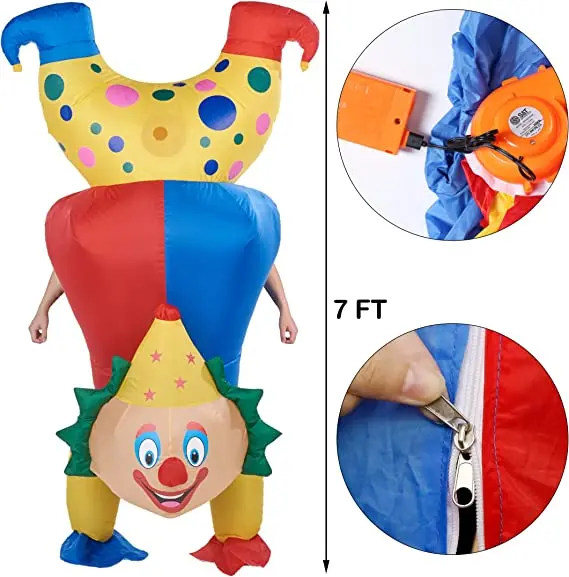 Custom cartoon inflatable walking costume with built-in fan Holiday party advertising Promotion inflatable mascot costume