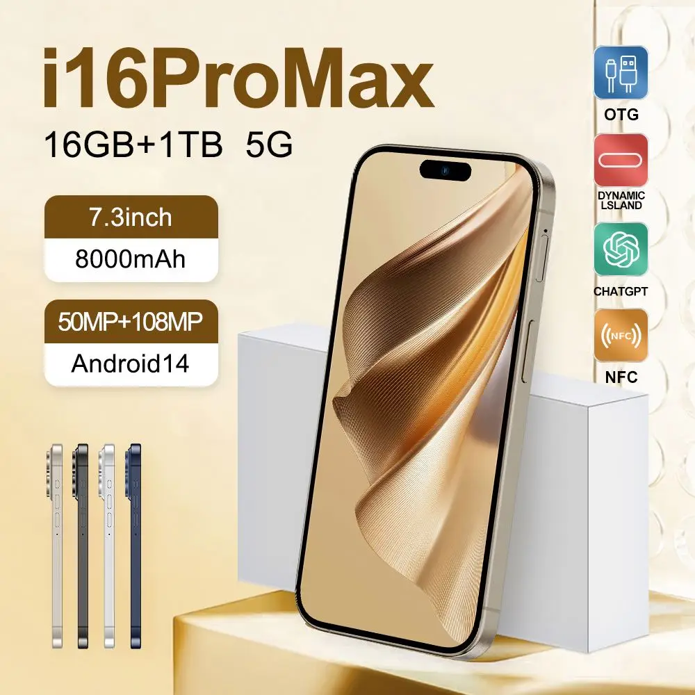 16 Pro Max 6 8 дюймов Android мобильный телефон 13 смартфон разблокированный для pro max
