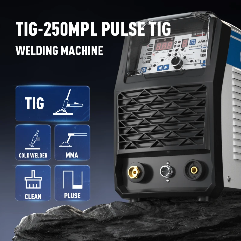 ANDELITIG-250MPL 110V/220V 6IN 1 MULTIFUNCTIONAL COLD WELDING MACHINE TIG / LIFT TIG / COLD / MMA /CLEAN/ PULSE