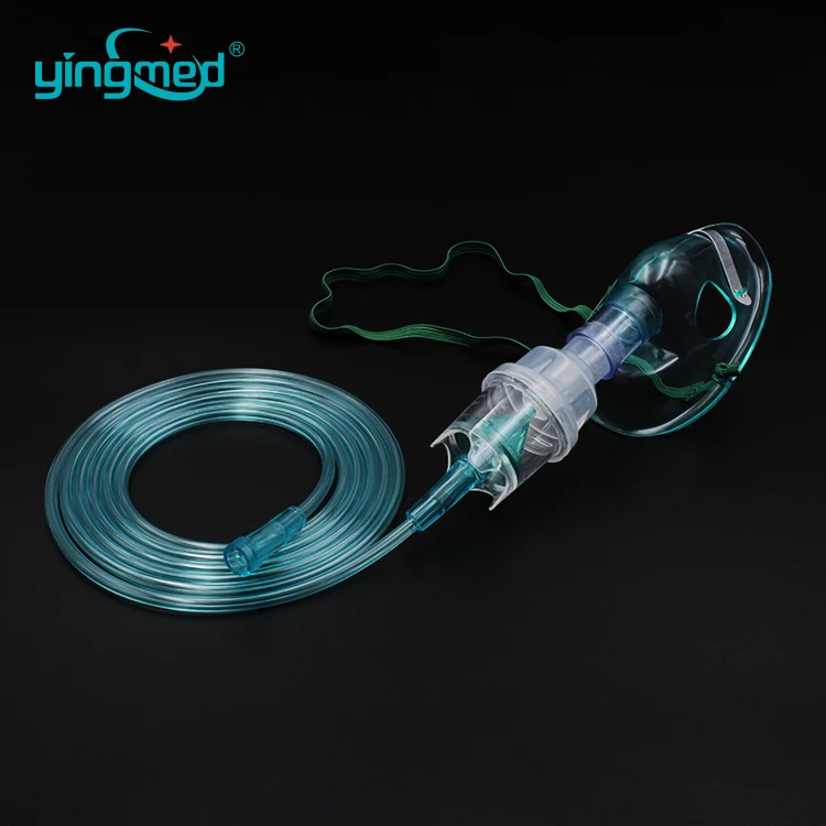 Nebulizer mask Aerosol mask Pediatric Standard with elastic strap adjustable nose clip 2m oxygen tubing