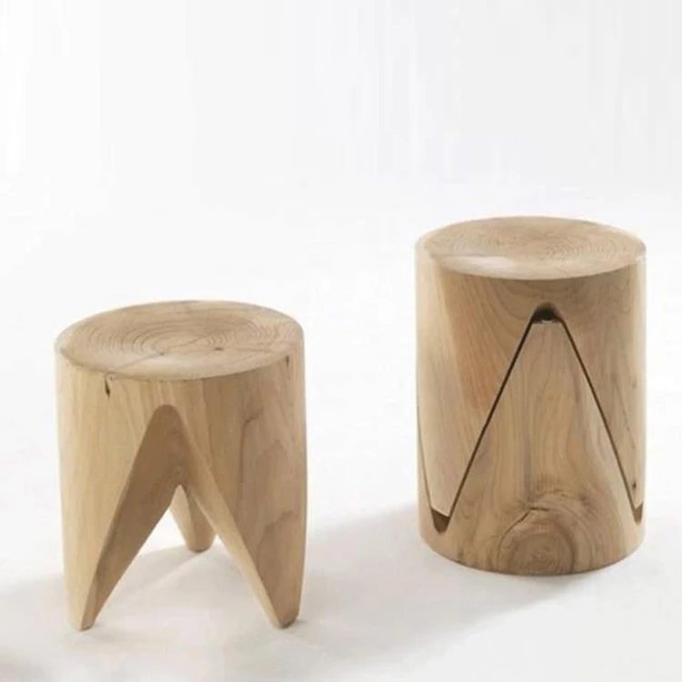 Creative Nordic three corner wooden stool