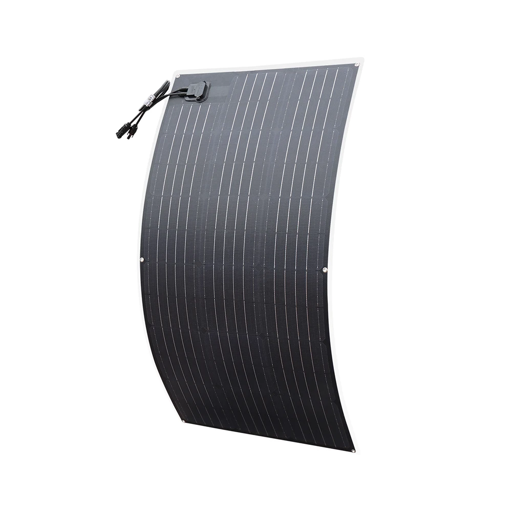 Solarparts 19.25V 100 Watts PET Flexible Solar Panels with PV Cables Manufacturer in China