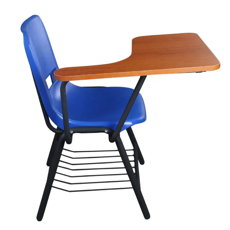 Легкий пластиковый школьный стул с блокнотом для письма