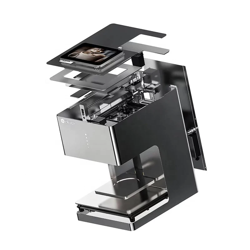 Coffee printer machine prints photo of all colors with healthy edible ink , coffee printing machine prints customized pictures