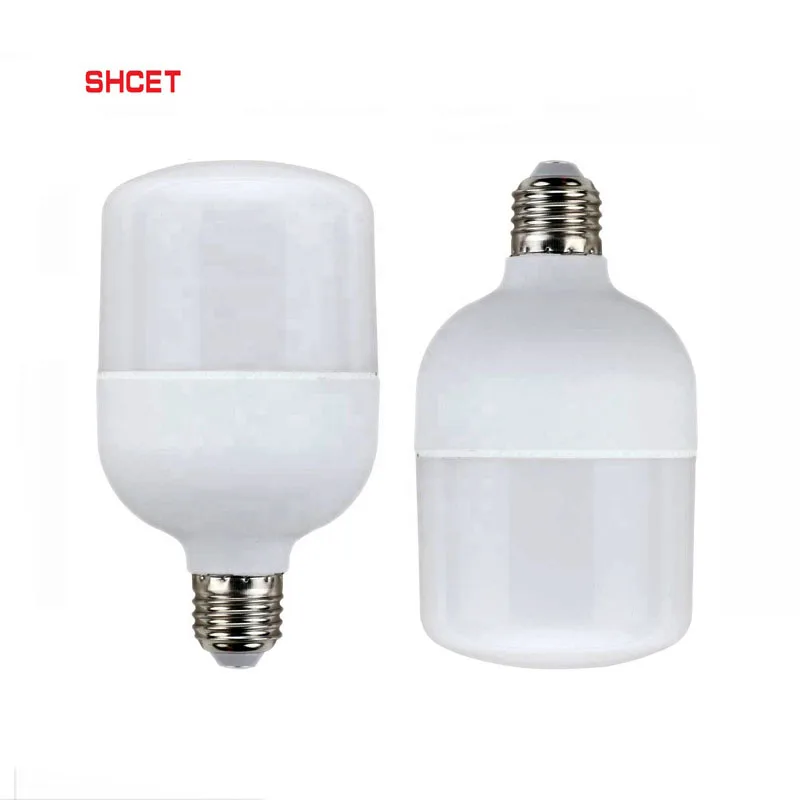 Led T bulb light 5w 10w 15w 20w 30w 40w 50w 60w aluminum plastic e27 e40 bulb holder low price from zhongshan manufacturer