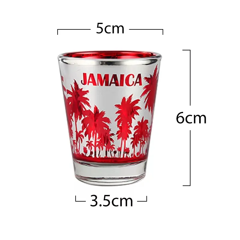 1.5oz Palm Tree Barware Souvenir Drink Cup Shot Glass