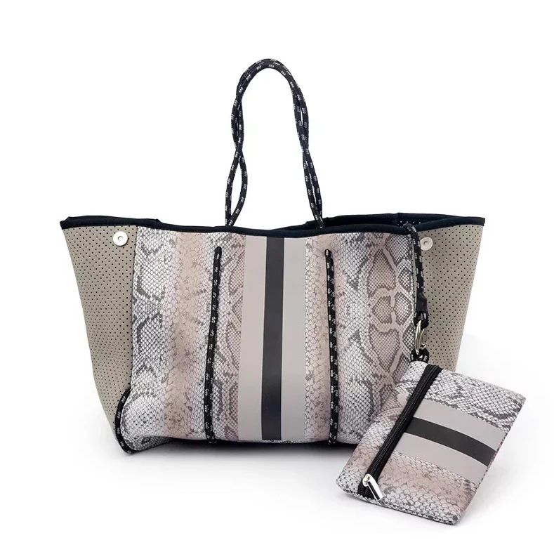 High Quality Wholesale Customized Female Luxury Design Ladies Bags Waterproof Neoprene Tote Bag Women Handbags