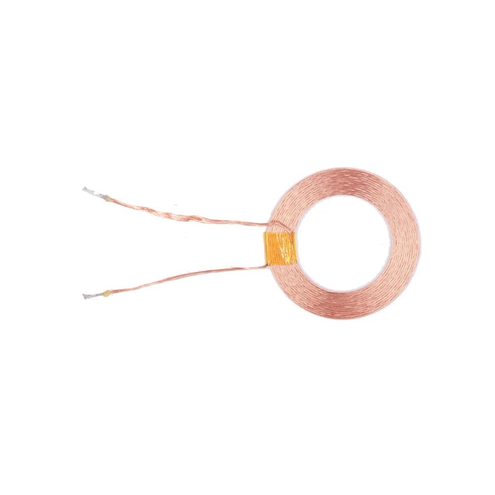 Taidacent 5uH 25mm Radio Frequency Coil Copper Ferrite Core Coil High Current 15W PCB Wireless Charger Charging Coil