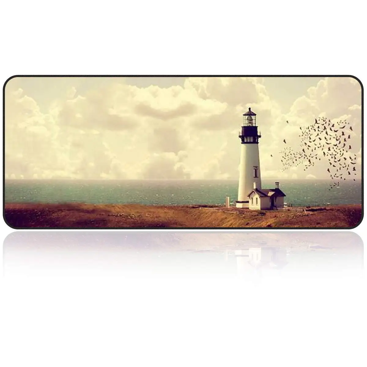 New Arrival Custom Keyboard Sublimation Mats Stitched Beautiful Scenery  Mouse Pad Large Mouse pad For Gaming