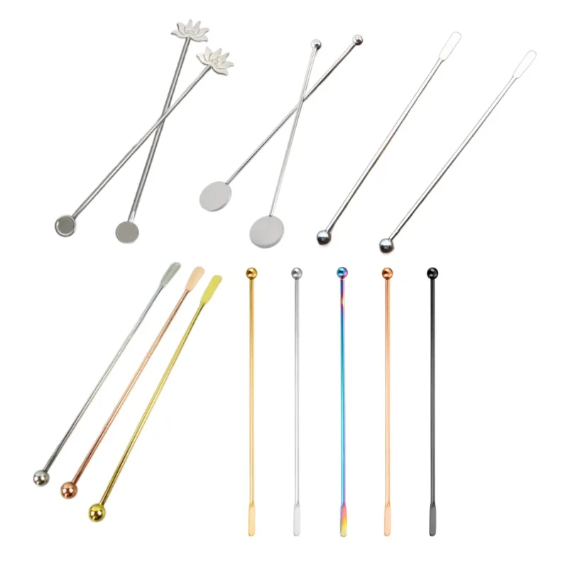 Customized Long Handle Metal Mixing Spoon 100% Food Grade Stainless Steel Bar Spoon Cocktail Stirrer For Barware