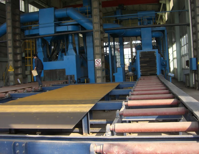
H-Beam shot blast Machine /structure steel shot blast machine/steel plate shot blast machine 