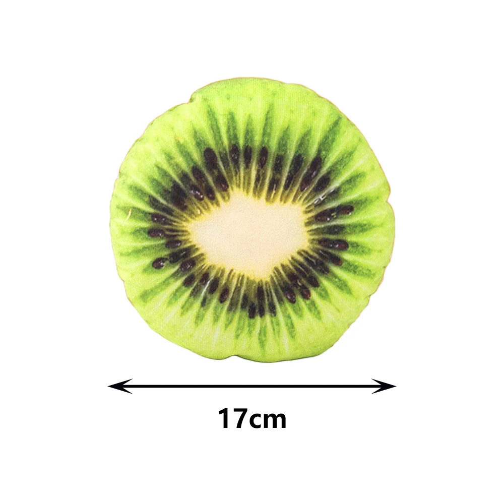 Fruit Plush Toys For Dog Puppy Kiwi Cute Pet Interactive Squeaky Toy Soft Squeak Dog Toy