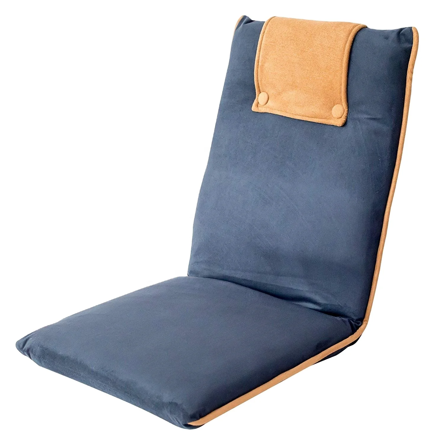 JKY Furniture Platform Hot Sale Adjustable 14-Position Memory Foam Floor Recliner Chair With Line Fabric  On Carpet Solutions