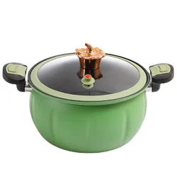 Creative Pumpkin Dun Micro Pressure Pot Household Multi functional Soup Pot Round Dudu Stewed Boiling Integrated Non stick Press