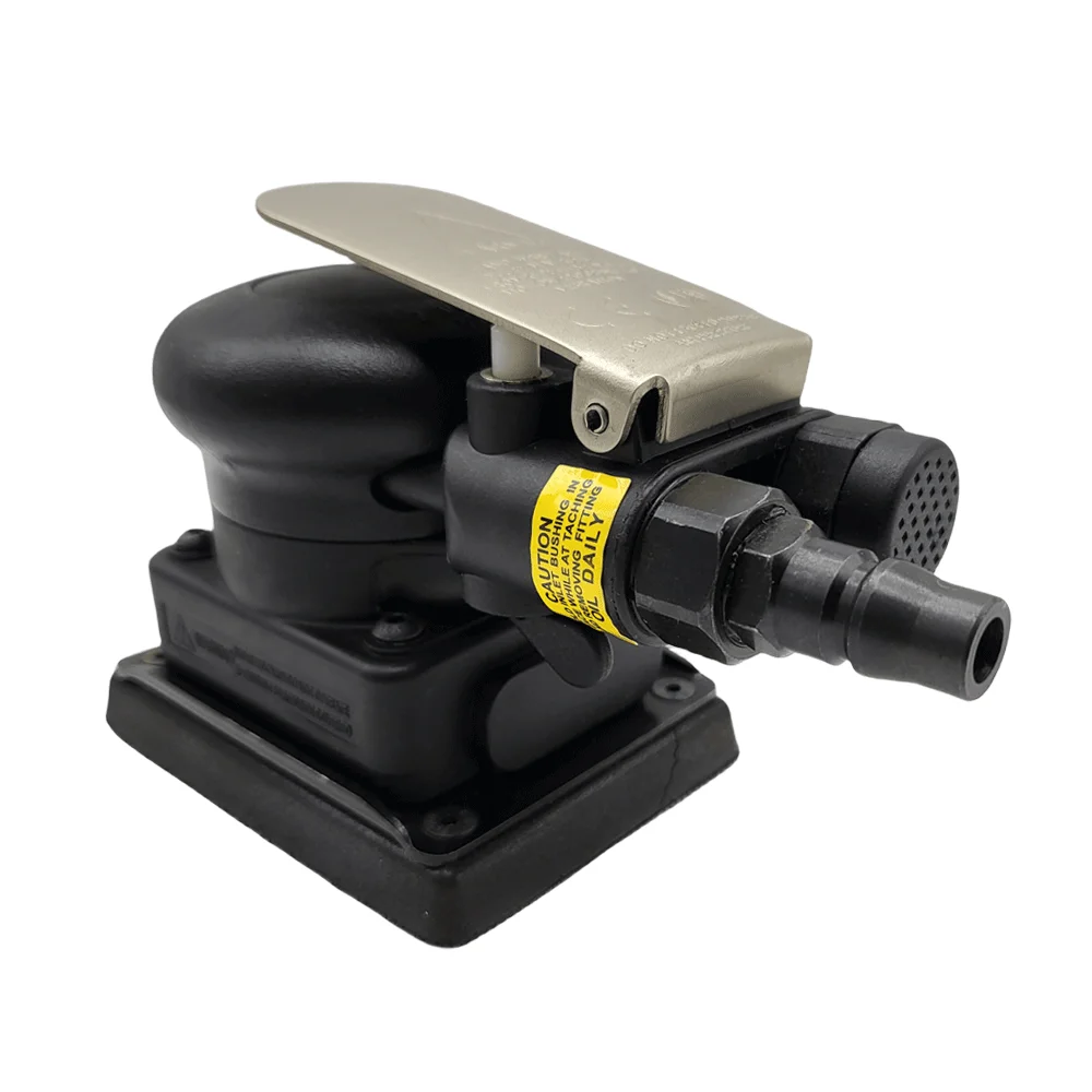 Pneumatic Dry Grinder Central Vacuum Ready Pneumatic Sanding Sandpaper Machine 70*100mm Square Air Orbital Sander
