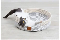 Pure Cotton Yarn Woven Pet Bed Claw Grinding Mat Cool Breathable Pet House Pet Supplies