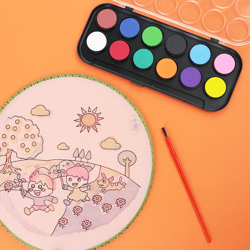 Набор акварельных красок для рисования KAMEI 12/24/36