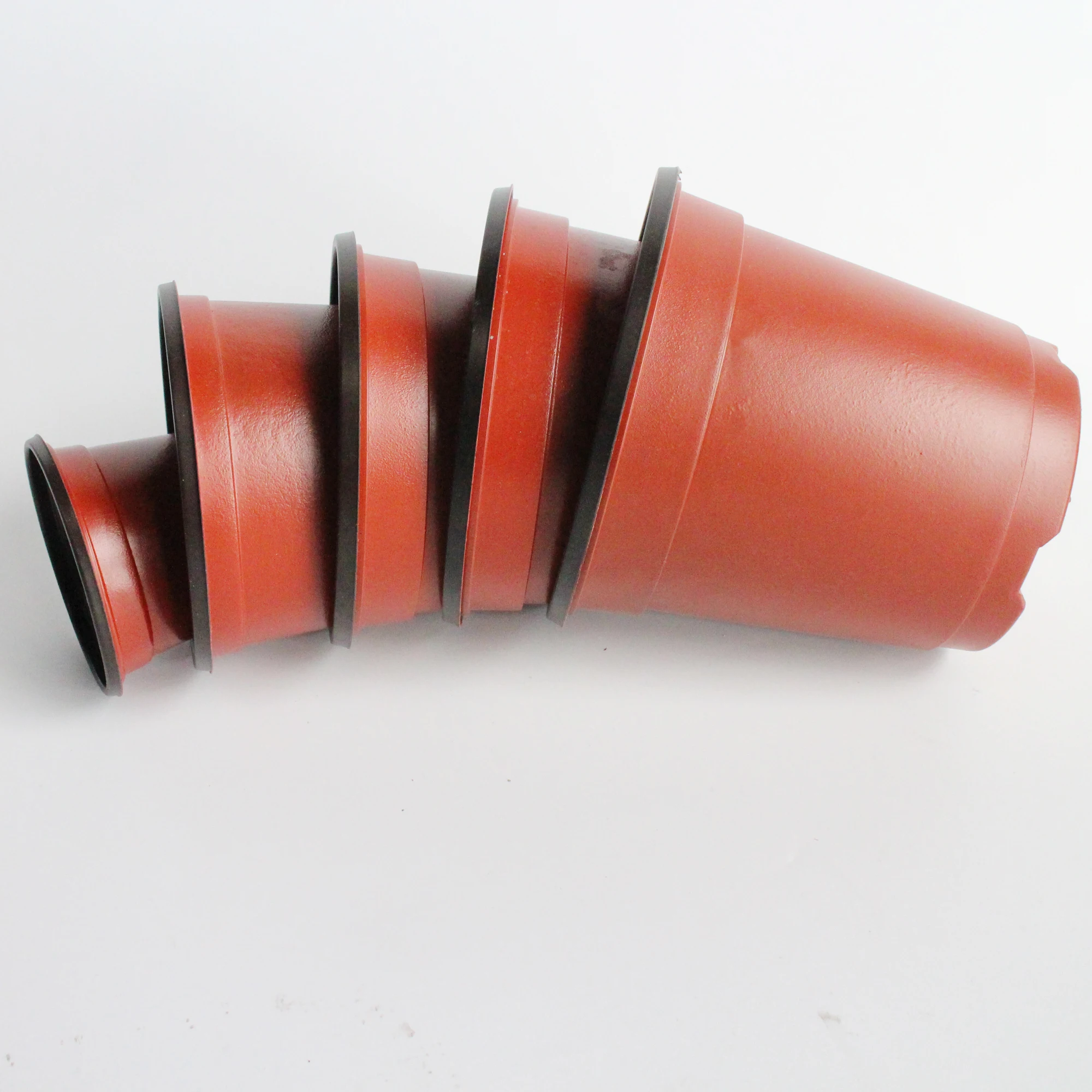 120mm pp green house double color plastic flower pot