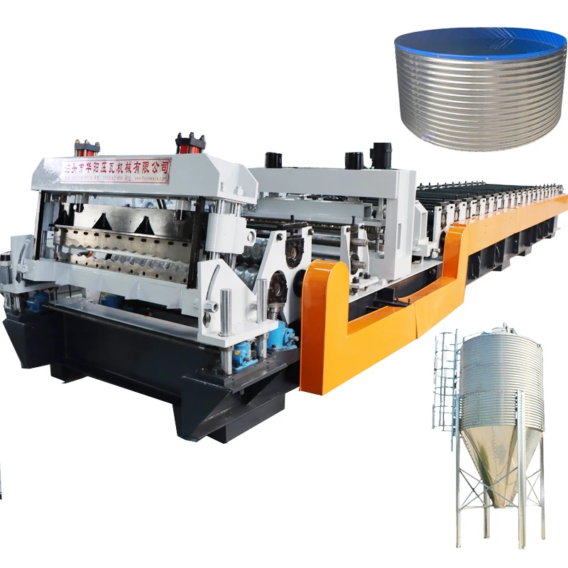 Производитель панелей для пищевых силосов, кормовая корзина для фермы, зерновой стеновой силос, изогнутая валковая формовочная машина