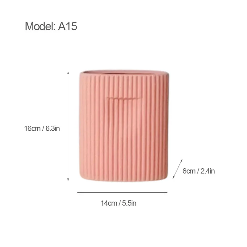 Nordic Ceramic Flower Vase Decor White Ceramic Vases Decor Custom Simple Modern Vase for Living Room Decoration Wholesale