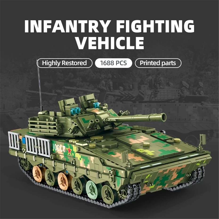 wholesale  639010  BRICK WW2 Military Tank Soldier Police Building Block Toy Boy Assembling Military Building Block