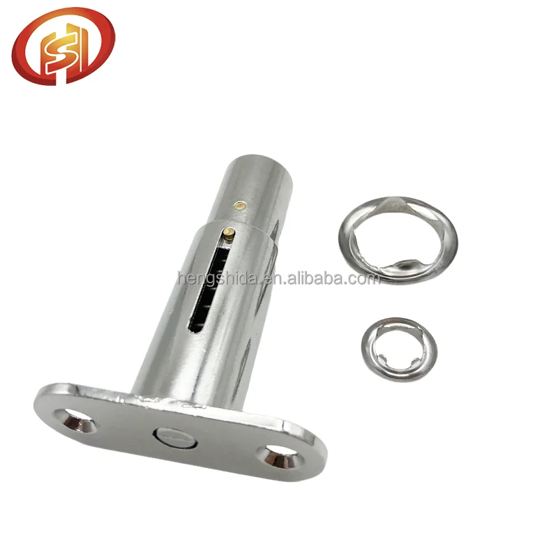 105 Furniture Lock 19*40mm Cylinder Zinc alloy Push Lock Chrome finish Drawer Lock