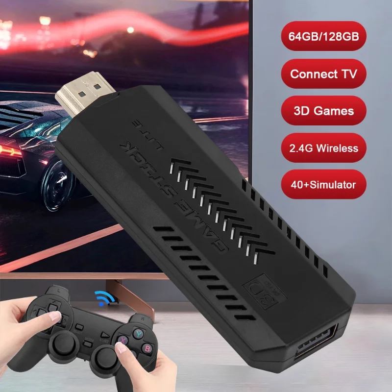 Новейший Классический игровой джойстик X2 Plus 4K выход GD10 двойной контроллер геймпад Ретро видео HD 64GB