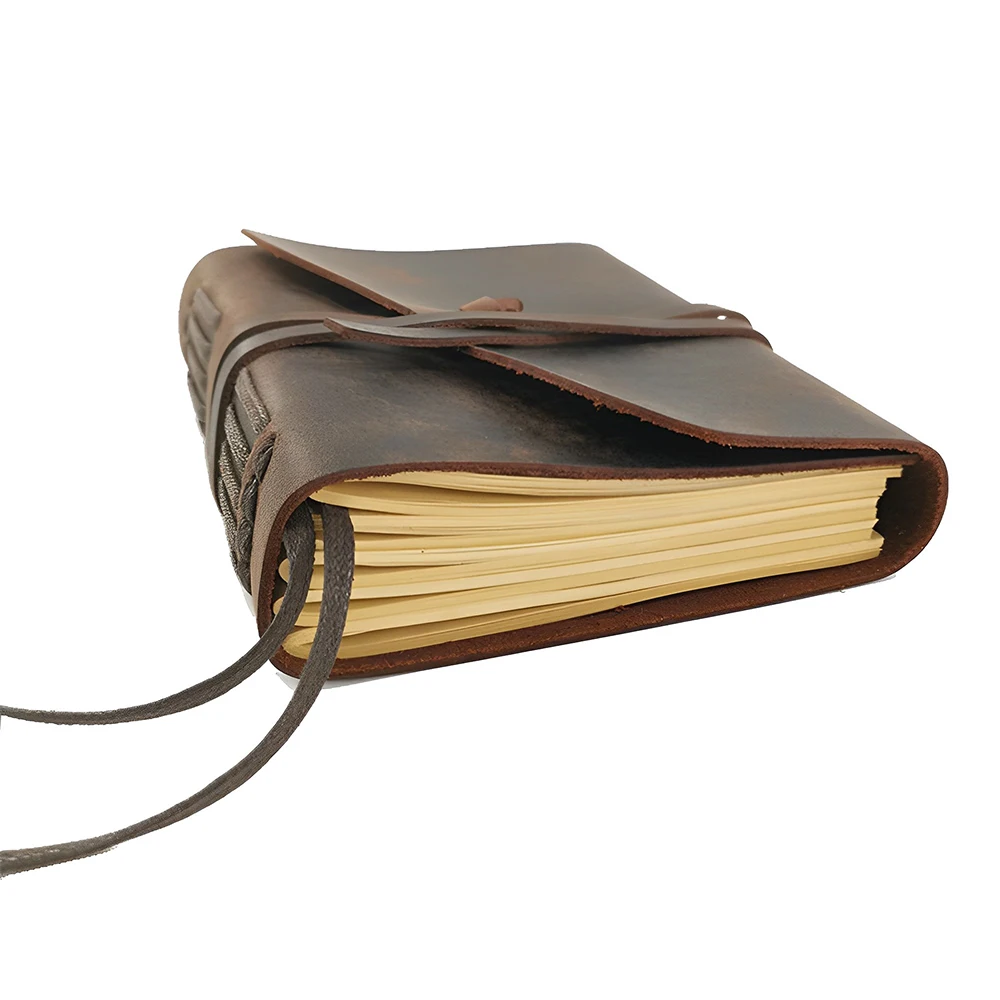 Ежедневник из натуральной кожи на заказ, винтажный дневник из натуральной кожи, модный блокнот для школы, офиса, путешествий