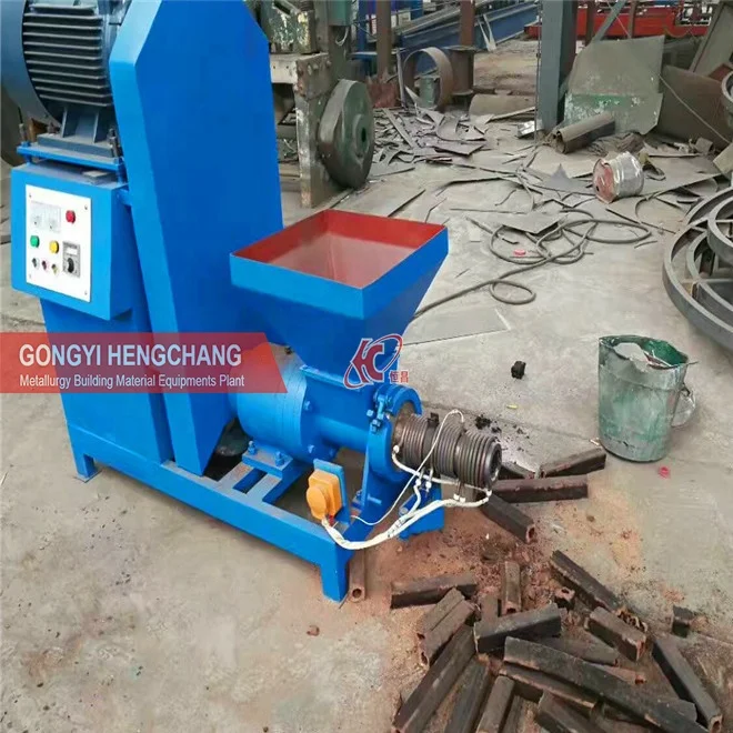 Small  Biomass Coconut Wood Dust Charcoal Briquette Making Press Machine
