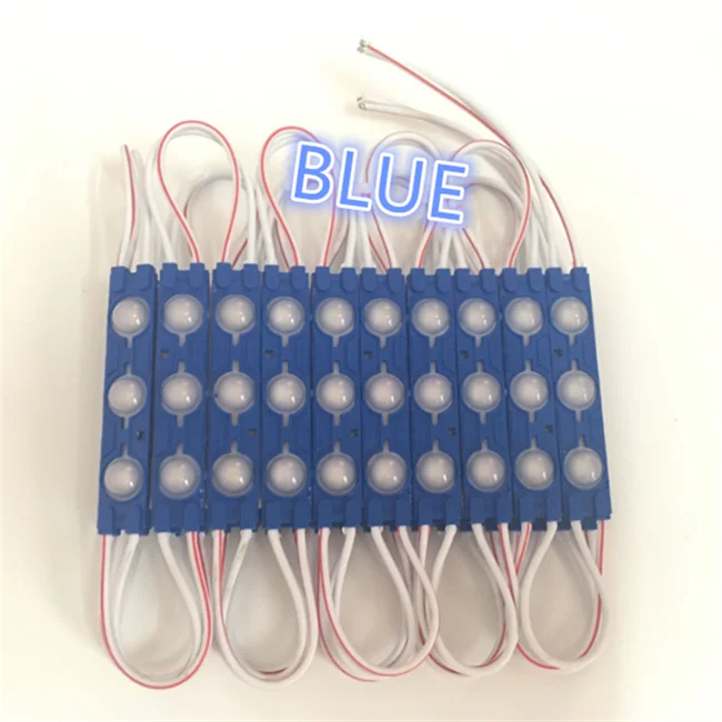 waterproof 2835 12V multicolor white/red/pink/blue colors 2835 1.5w light box LED module with lens for advertising