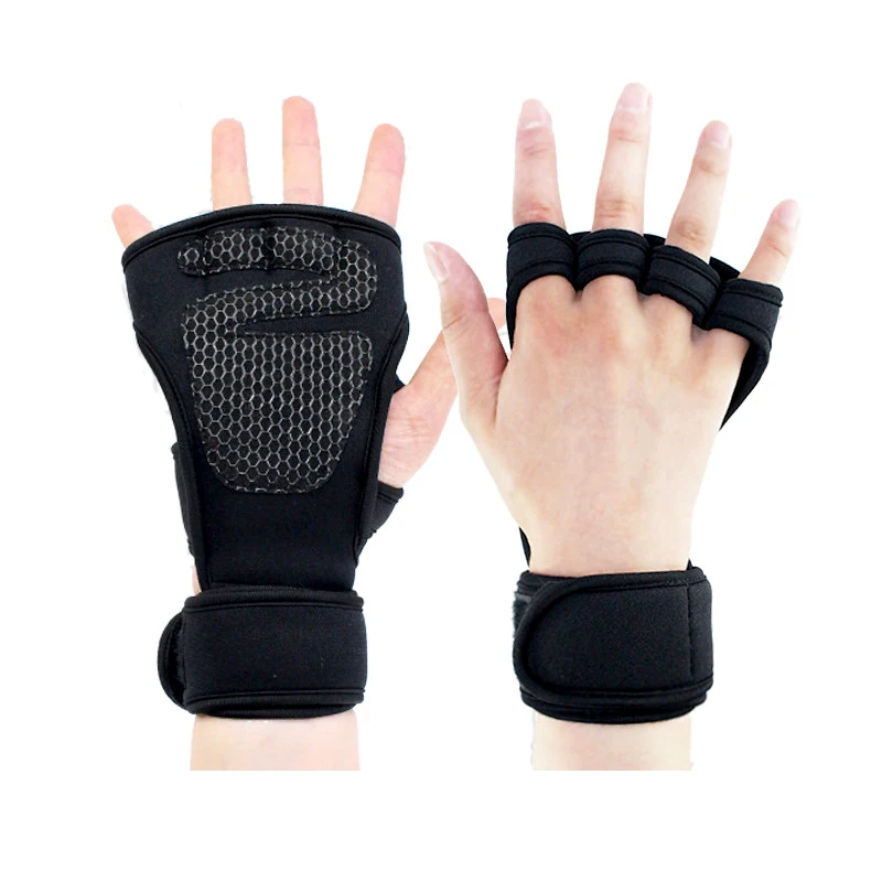 Low price  personalized fingerless sport weight lifting gym fitness gloves