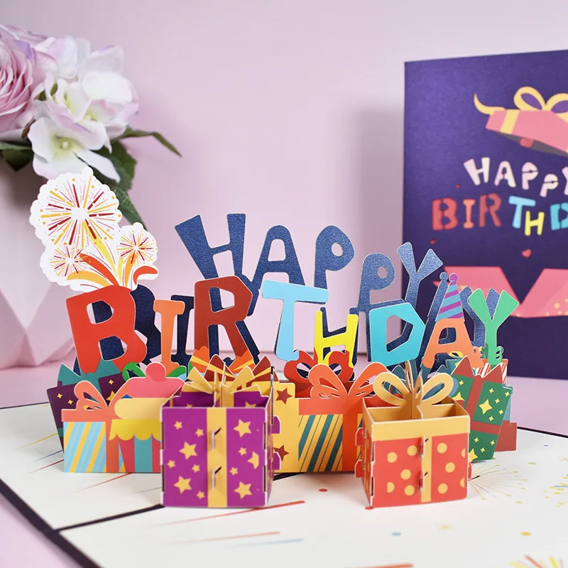 Creative 3d Merry Christmas Cards Holiday Greetings Handmade Christmas Pop Up Greeting Cards Postcards Gifts With Envelope